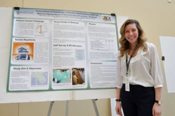 Eck Institute for Global Health affiliated undergraduates present research at annual Meeting of the Minds Conference