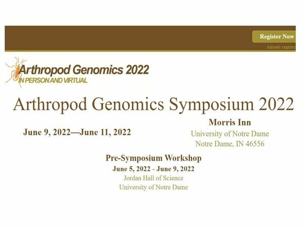 Attend the 2022 Arthropod Genomics Symposium!