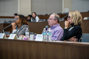 Judges at the ND Global Health Case Competition