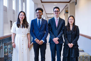Team 11 group photo from the ND Global Health Case Competition, 2024.